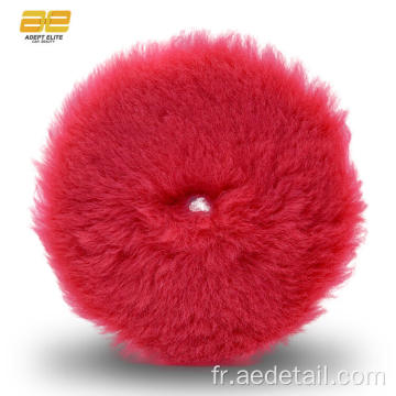Tampon de polissage en laine rouge de style japonais de 5 pouces